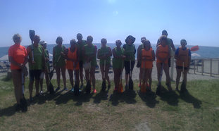 marche aquatique longe cote a l'hotel san Pellegrino.