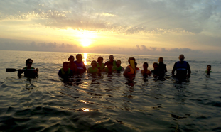 Sortie longe cote petit-d�jeuner et lev�e du soleil � Folelli.