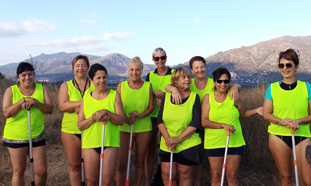 Ambiance du club de marche aquatique Corse.